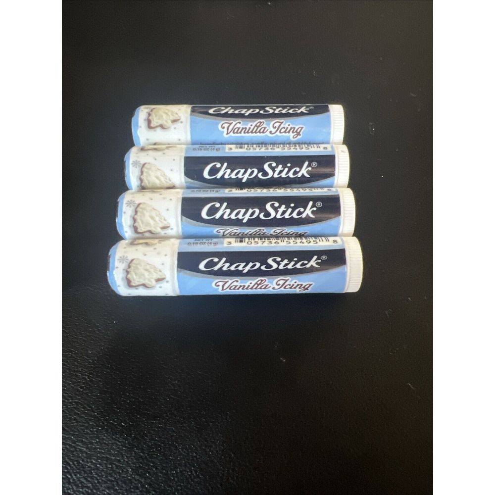 (4) Tubes Sealed New Chapstick Vanilla Icing Lip‎ Balm 0.15 Oz/4g Seasonal